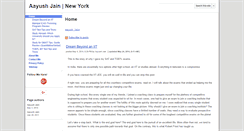 Desktop Screenshot of aayushjain.com