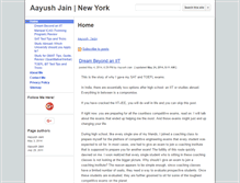 Tablet Screenshot of aayushjain.com
